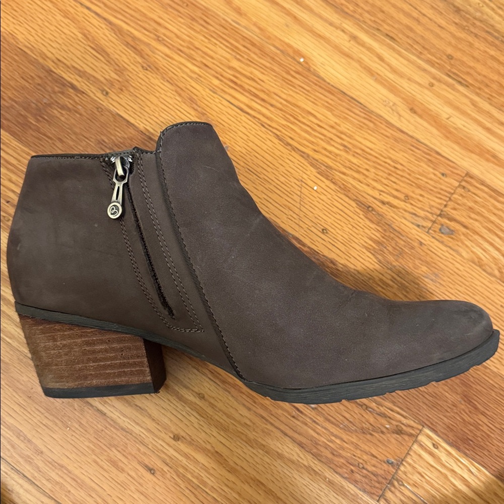 Blondo Villa Waterproof Ankle Boots, Taupe Nubuck, Size 8